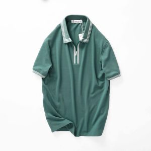 áo polo họa tiết viền cổ và tay basic
