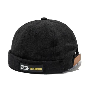 Mũ không vành bằng cotton phong cách hiphop