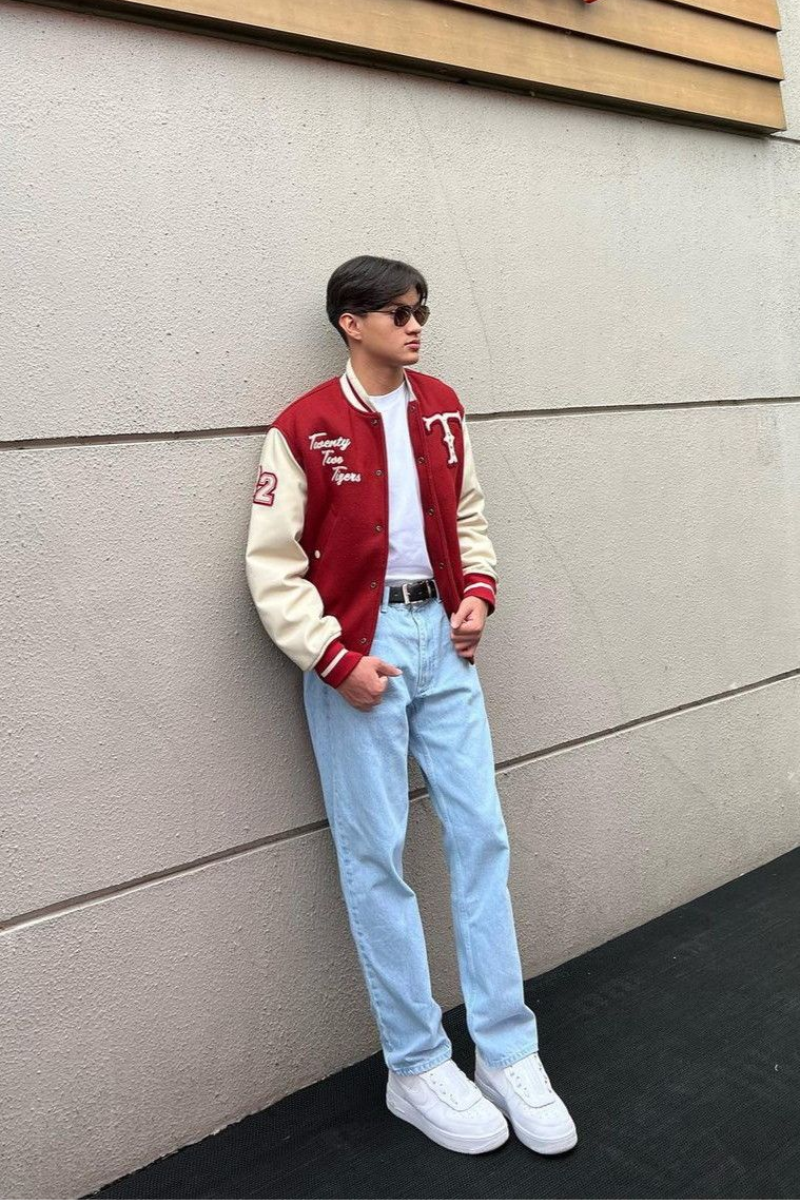 Áo khoác varsity học đường biểu tượng của phong cách Preppy trẻ trung