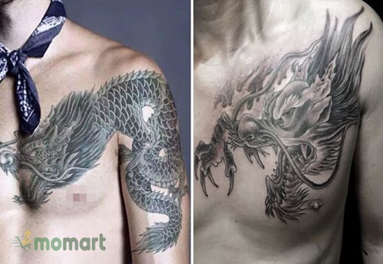 Tổng hợp mẫu hình xăm con rồng cute đẹp nhất