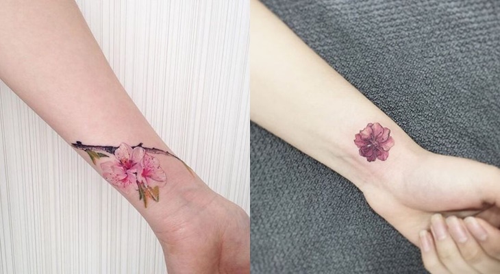 50+ Mẫu hình xăm hoa đào nhật cổ đẹp
