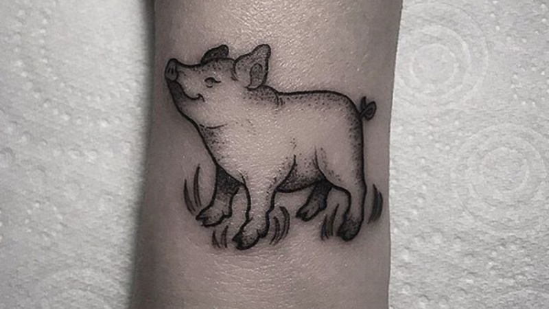 79+ Mẫu hình xăm con heo ngầu và chất