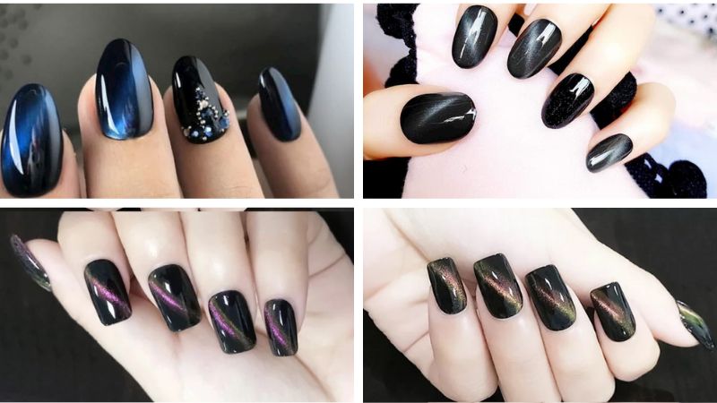 Tổng hợp những mẫu nail mắt mèo kim cương điệu đà